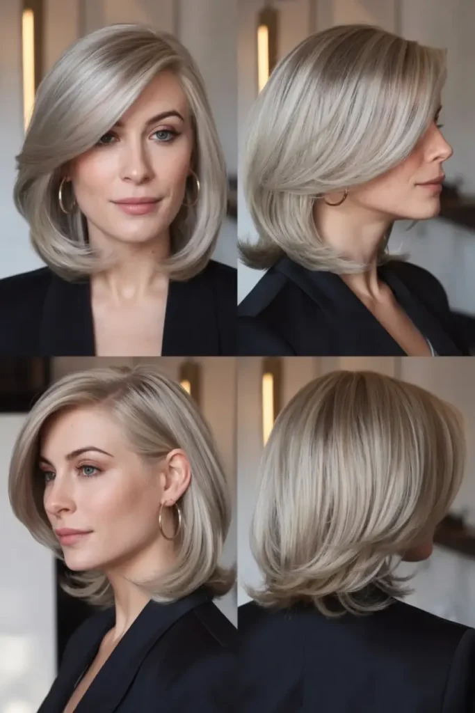 62. Simple Sleek Side Part