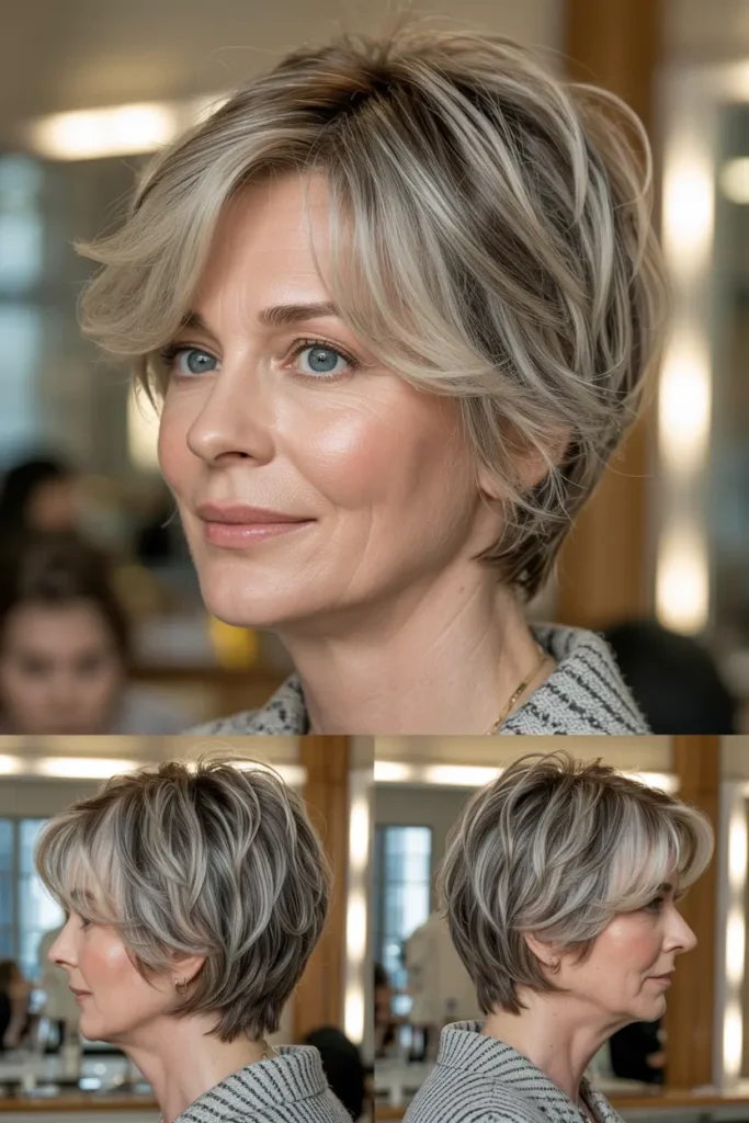65. Balayage Shaggy Glow