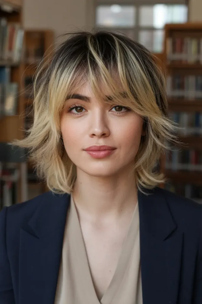 medium length shag haircuts 7. Tousled Shag with Layered Ends