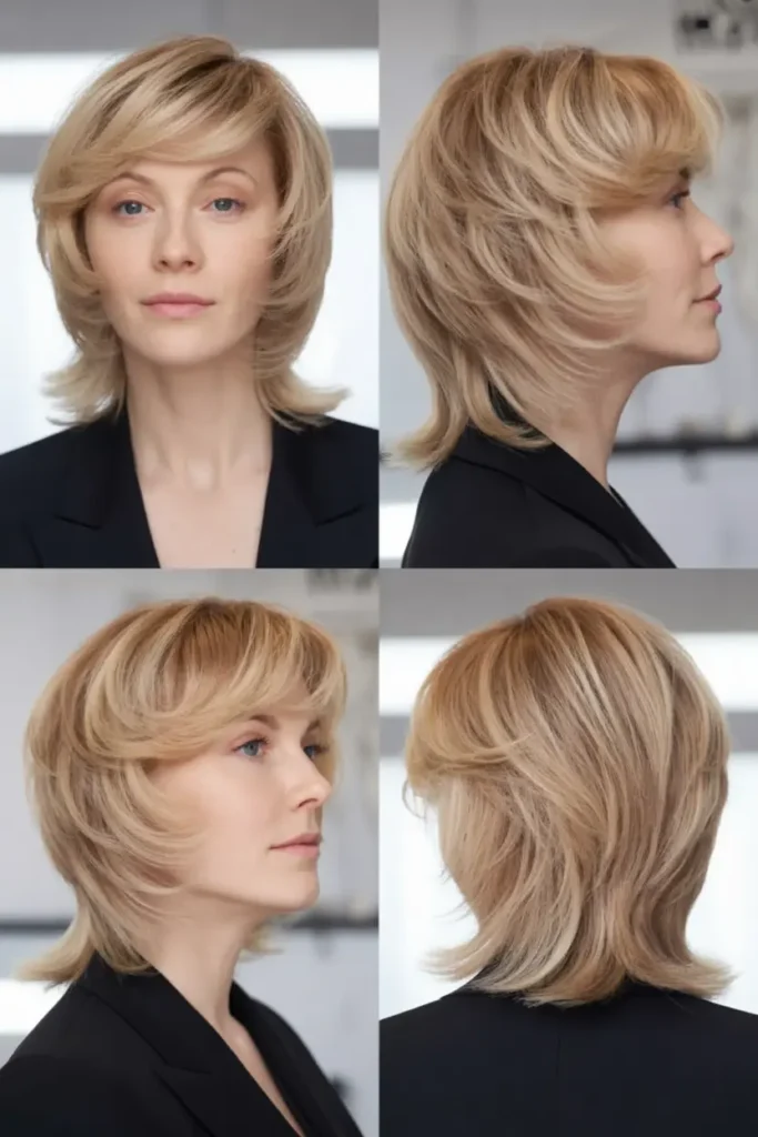 73. Warm Honey Blonde Shag