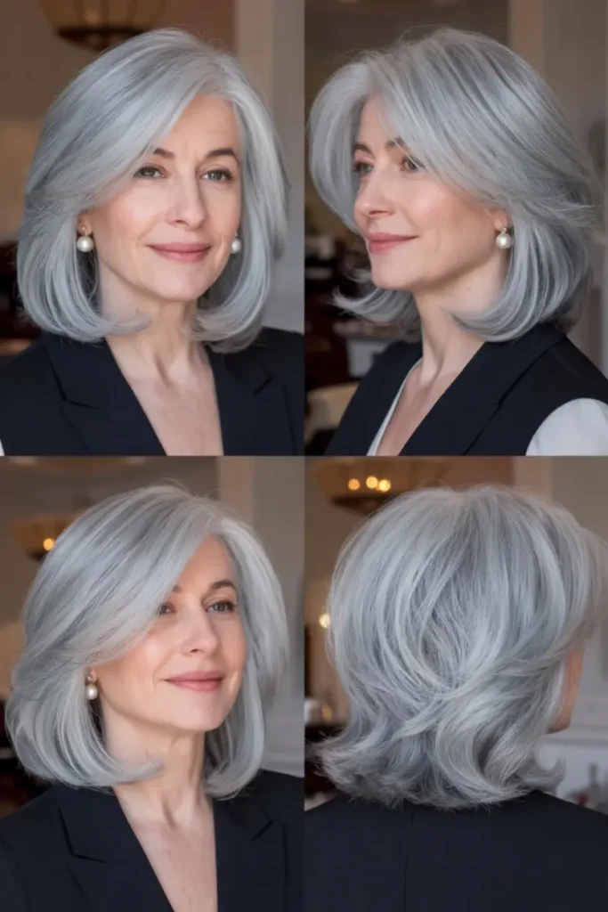 78. Beautiful Gray Hairstyle