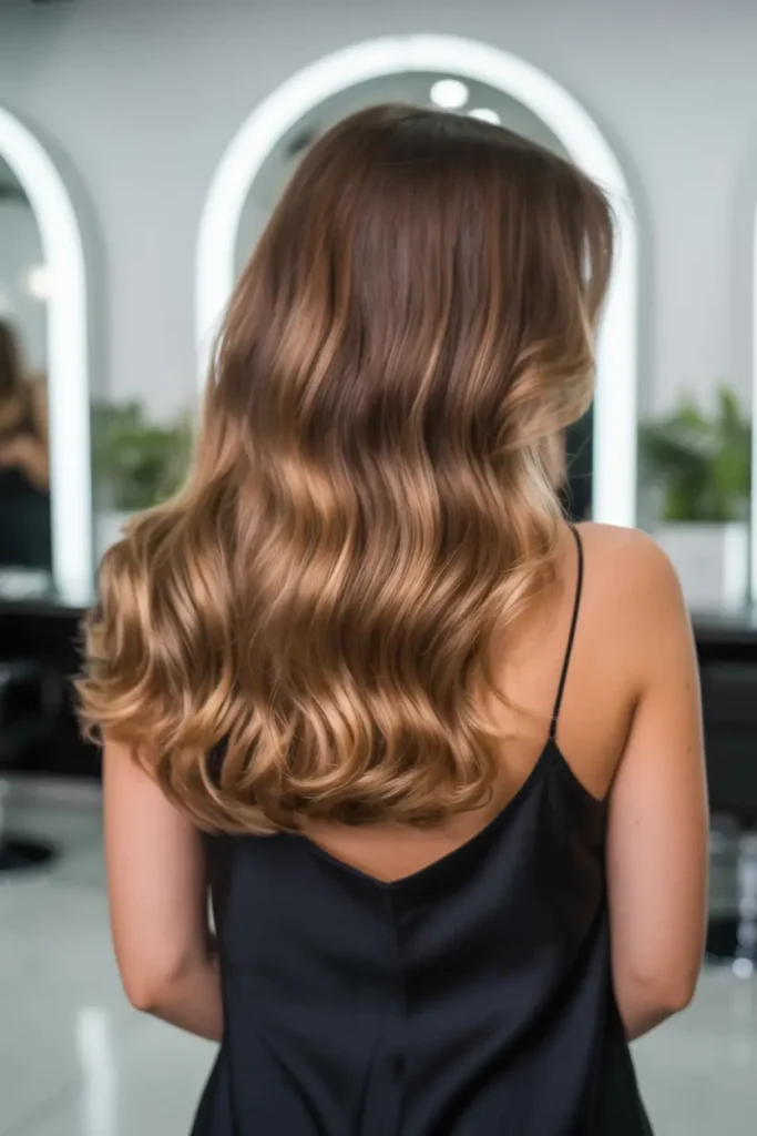 20 Sleek and Stunning Dark Chocolate Brown Hair Color Ideas 15 8. Dark Chocolate Root Melt