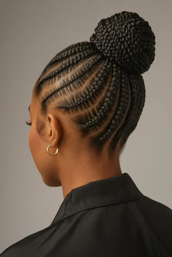15 Beautiful Fulani Braids Hairstyles to Inspire Your Next Look 19 8. Fulani Braids Updo 1