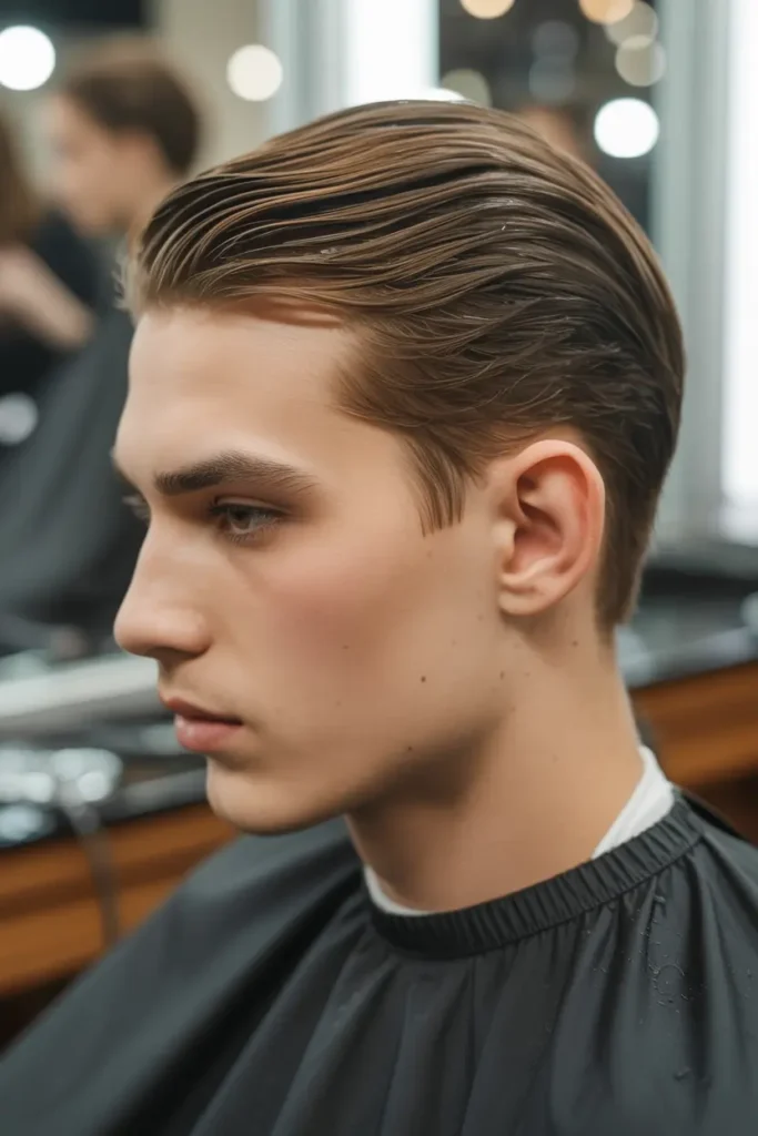 8. Wet Look Slick Back