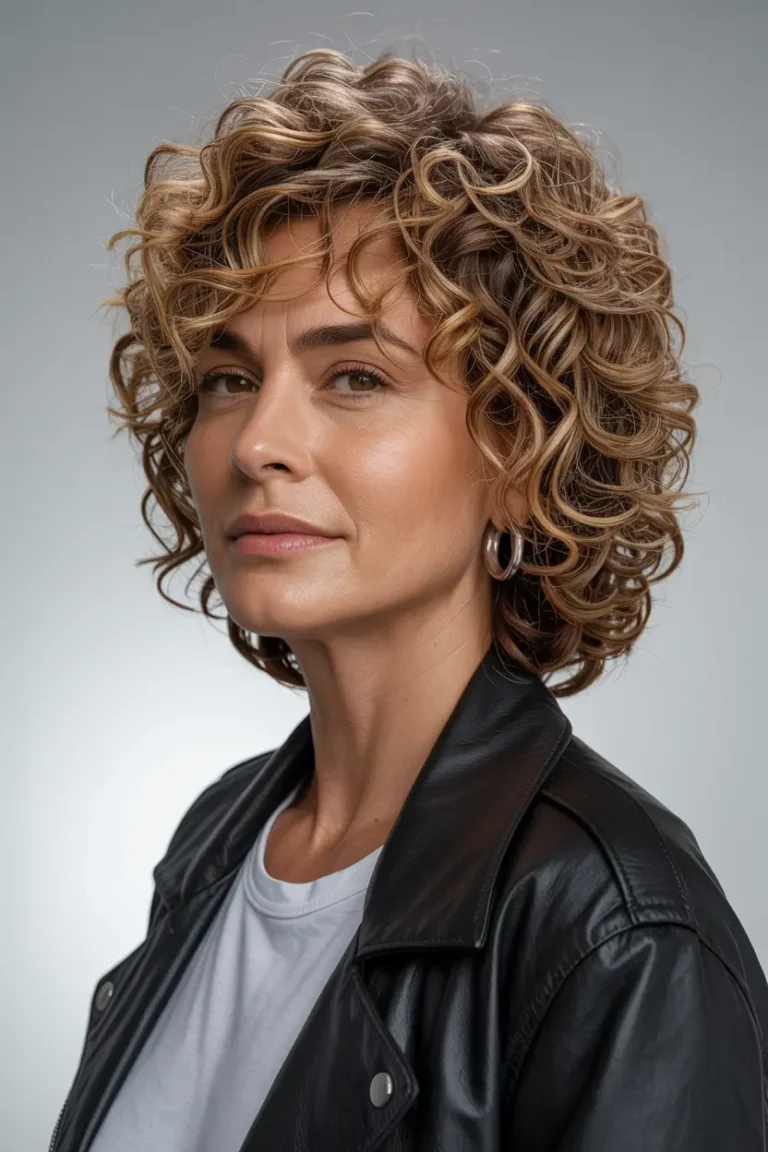 86 Fresh short shaggy hairstyles for women over 60