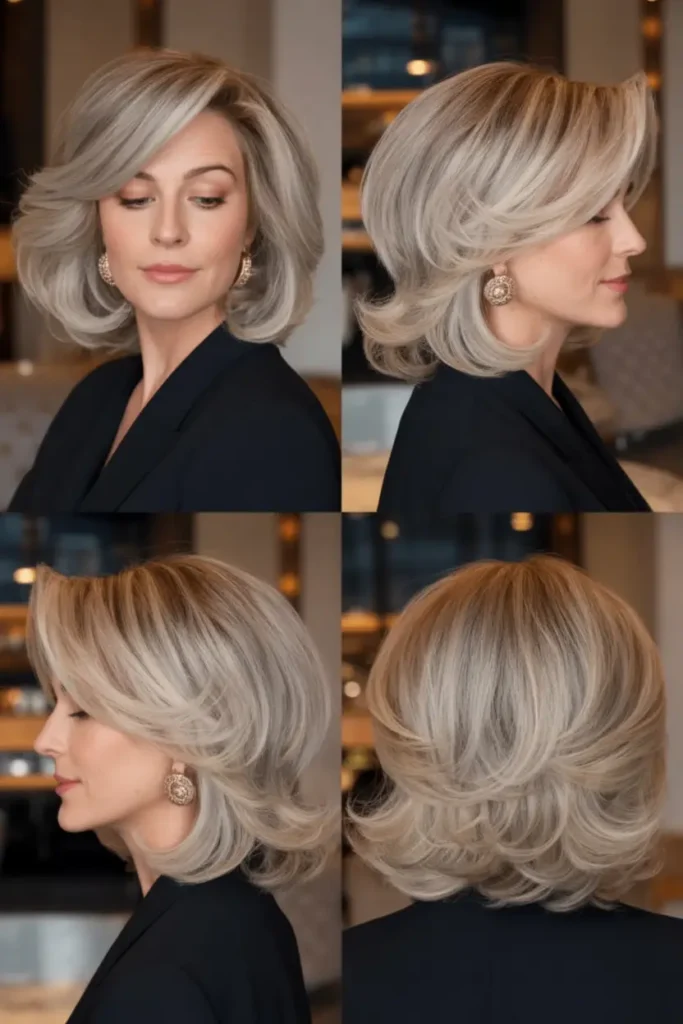 95. Sleek Blonde Blowout
