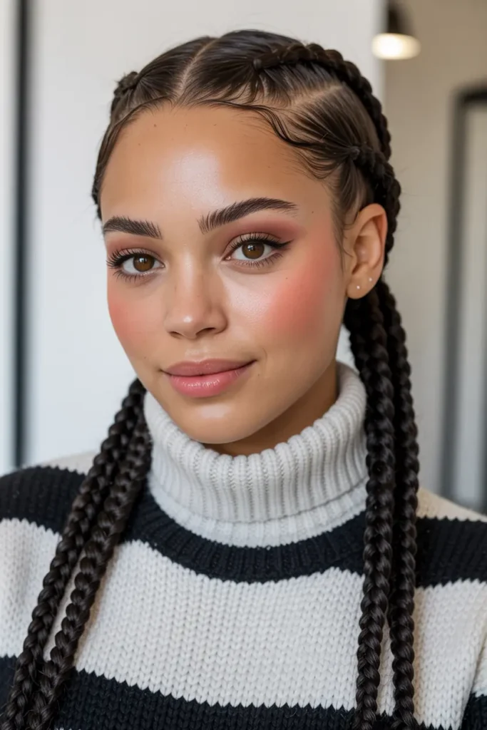 25 Braided Pigtails for Black Women with Pro Tips 1 1. Classic Cornrow Pigtails