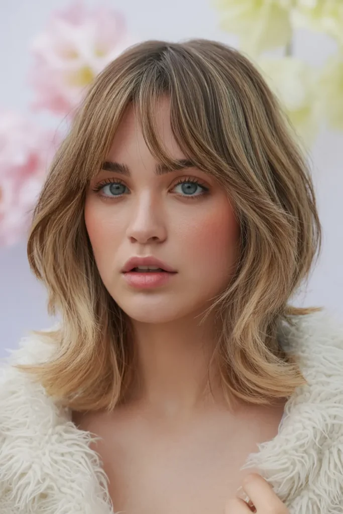 1. Medium Length Butterfly Haircuts for Medium Hair with Curtain Bangs