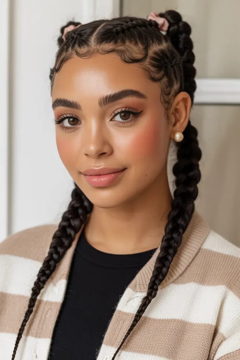 25 Braided Pigtails for Black Women with Pro Tips