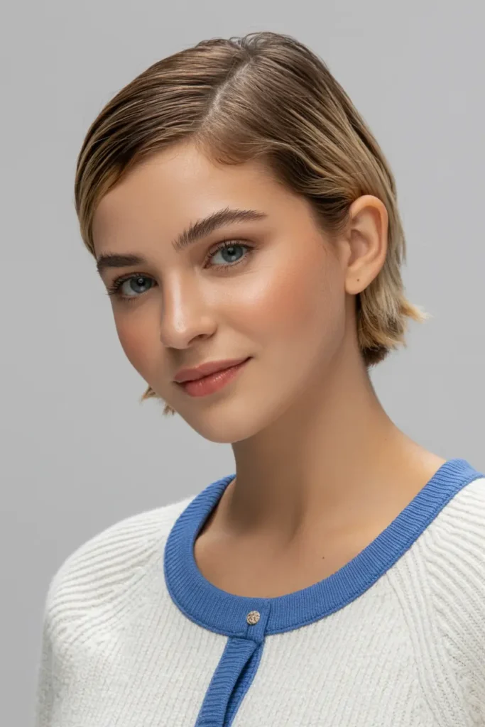 11. Slicked Back Pixie