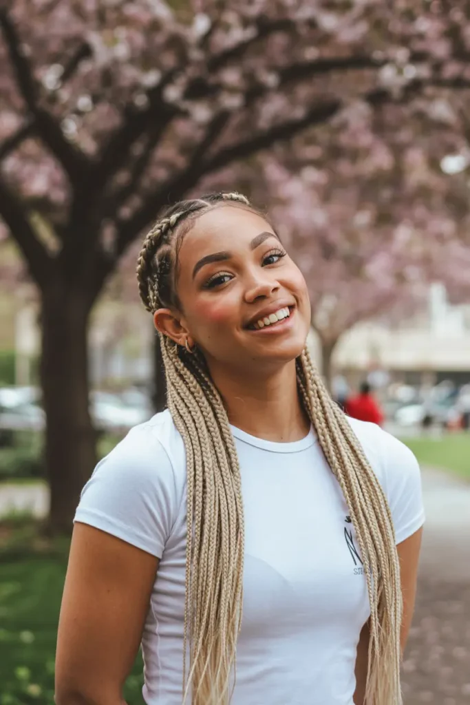 25 Braided Pigtails for Black Women with Pro Tips 23 12. Braided Pigtails with Extensions