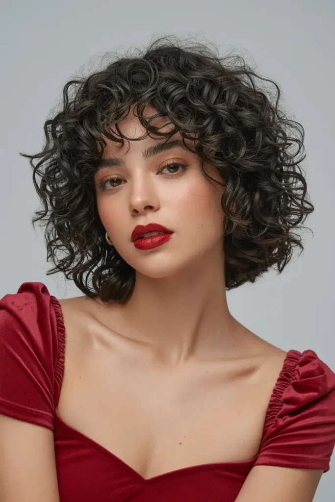 25 Iconic 90s Curly Hair Ideas Making a Comeback 23 12. Voluminous Curly Bob 1