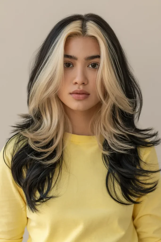 20 Blonde Highlights on Dark Hair ideas That Truly Shine 25 13. Blonde Highlights on Black Hair