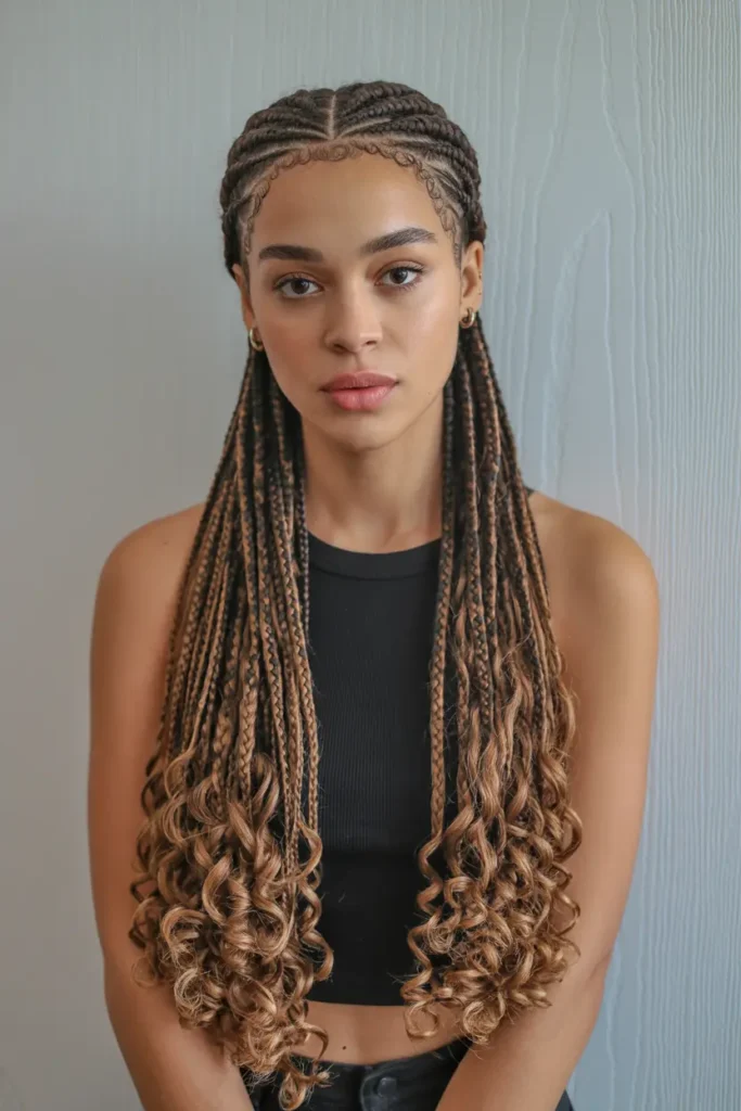 25 Braided Pigtails for Black Women with Pro Tips 25 13. Curly End Braided Pigtails