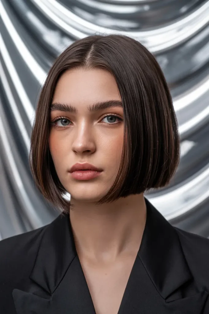 14.sleek 90s short bob