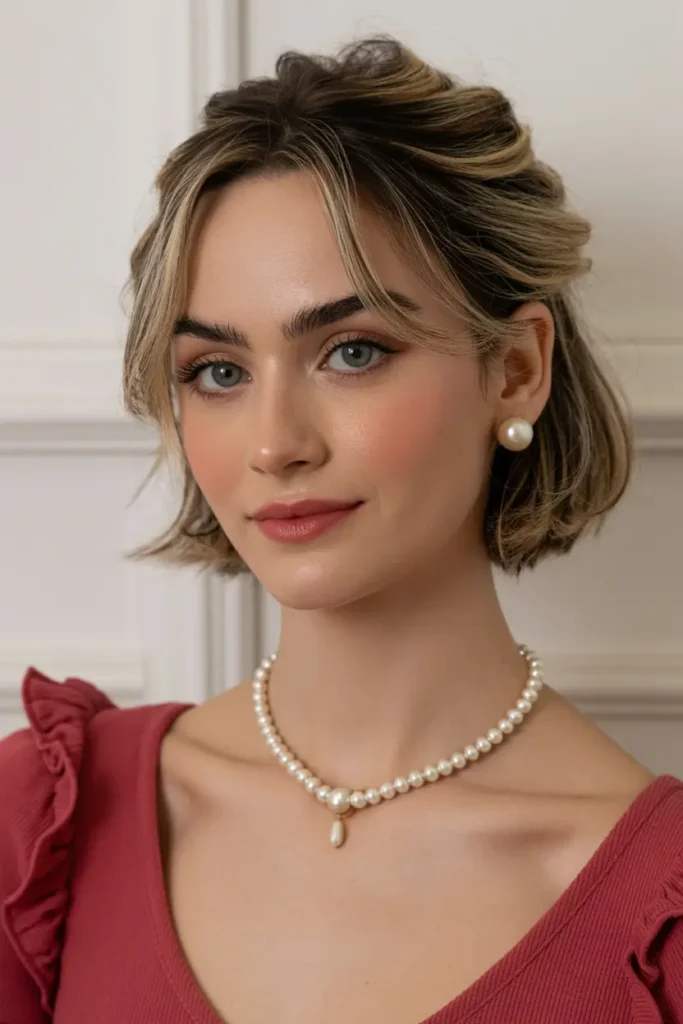 15. Messy Chic Bob Updo