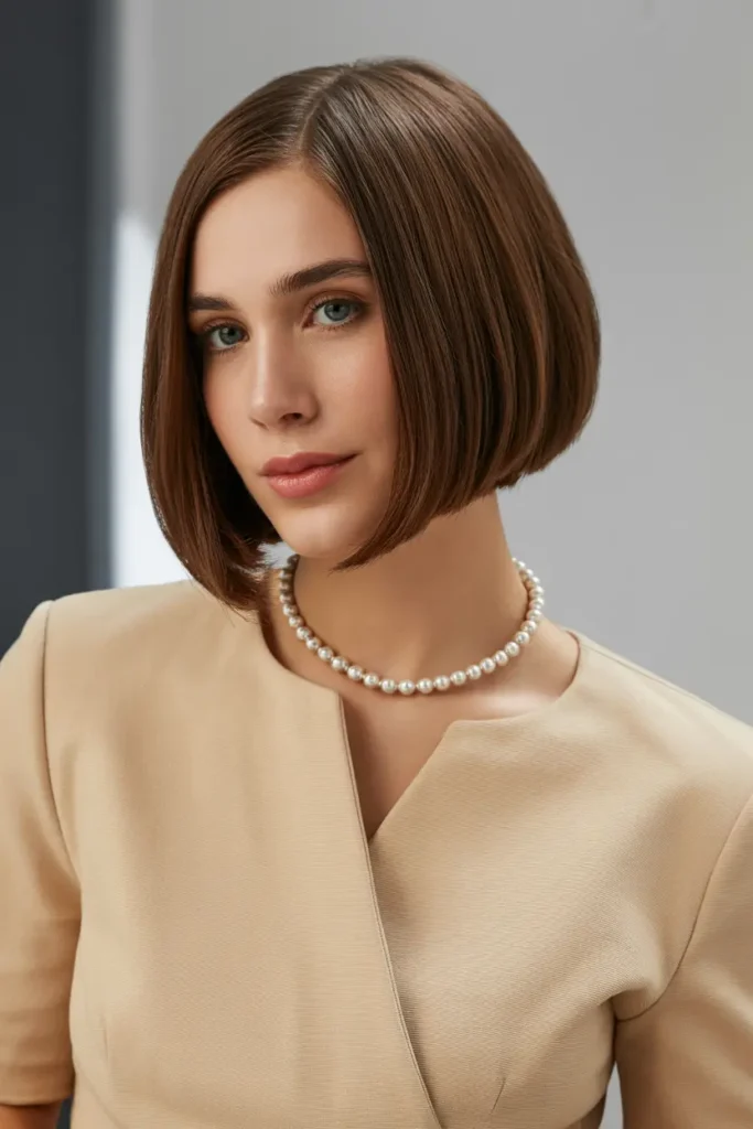 16. Sleek Rounded Inverted Bob