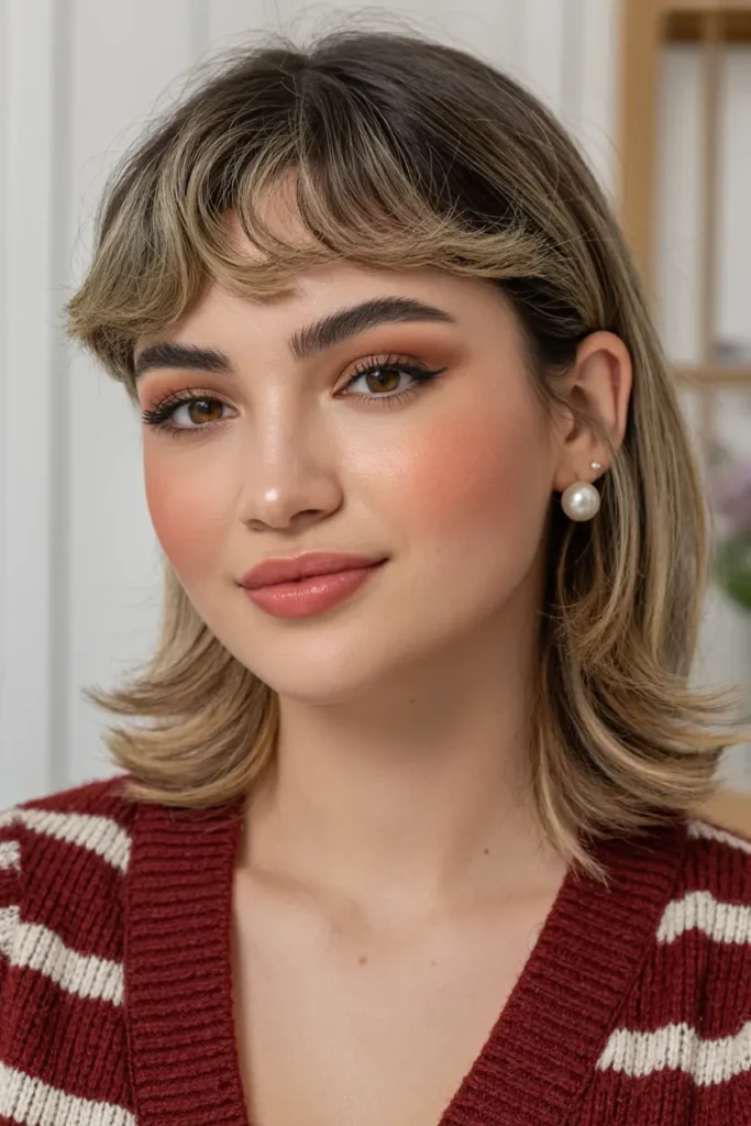 16. Wispy Curtain Bangs