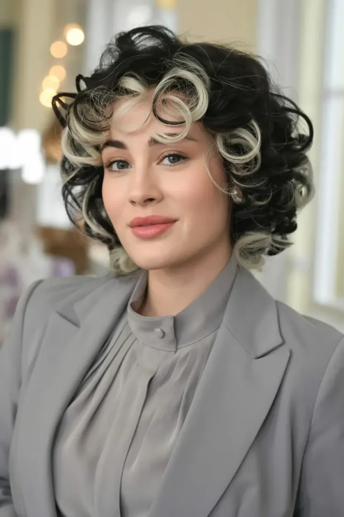 42 Stylish Medium Length Layered Haircuts to Try in 2025 37 19. Curly Chin Length Bob