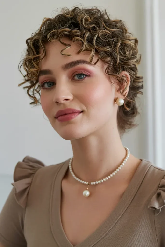 19. Textured Curly Updo