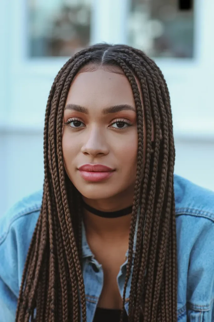 25 Braided Pigtails for Black Women with Pro Tips 3 2. Box Braid Pigtails