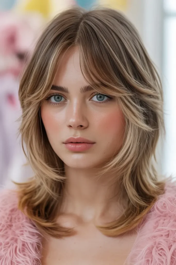 2. Layered Butterfly Haircuts for Medium Hair with Face Framing Layers