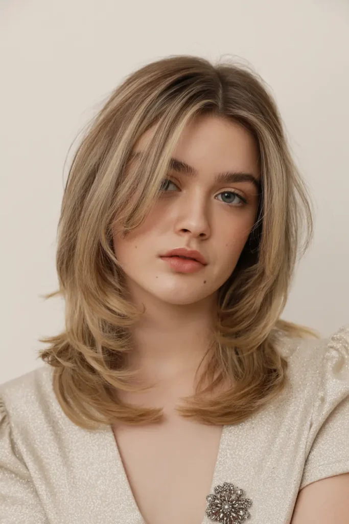 22. Butterfly Haircuts for Medium Hair with Light Layers