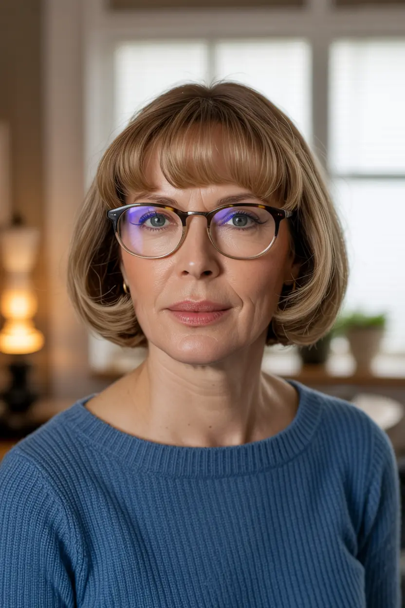 25. Classic Bob with Bangs