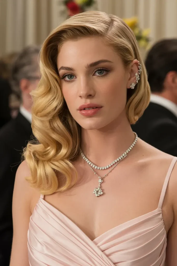 52 stunning Half Up Half Down Hairstyles for Short Hair 49 25. Classic Side Part Style