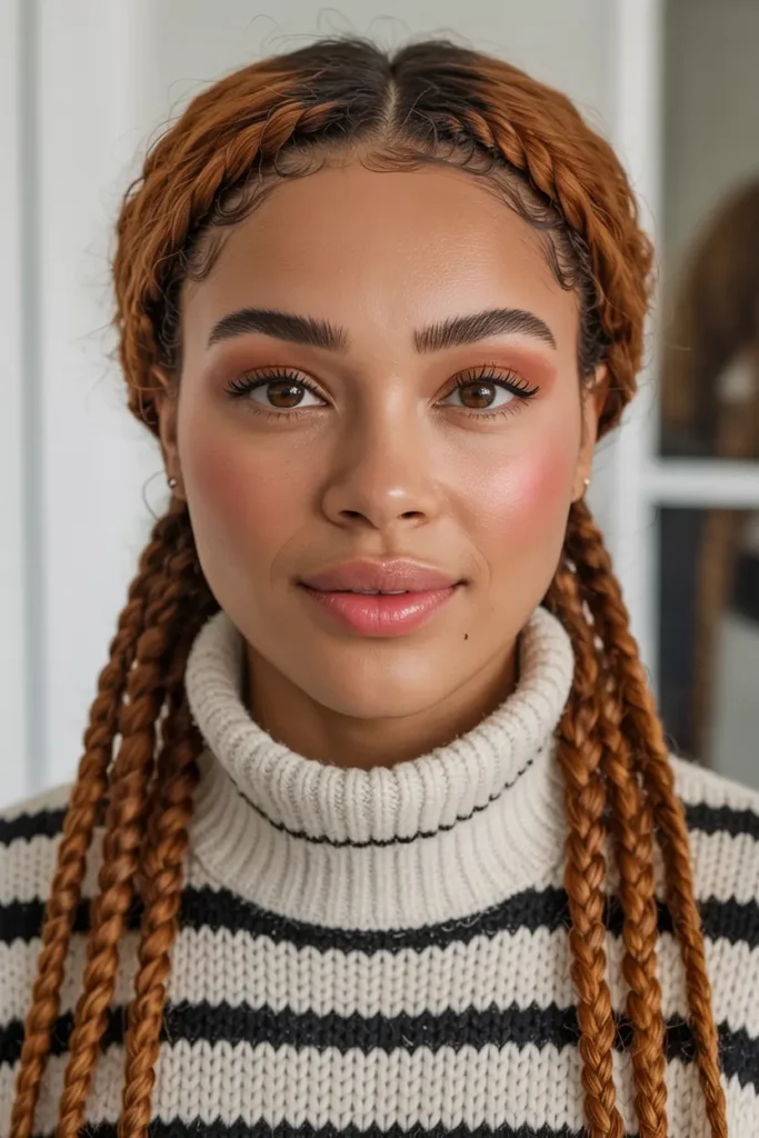 25 Braided Pigtails for Black Women with Pro Tips 49 25. Medium Length Braided Pigtails