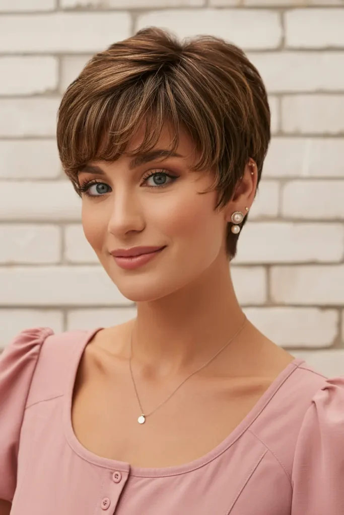 26. Short Pixie with Bangs