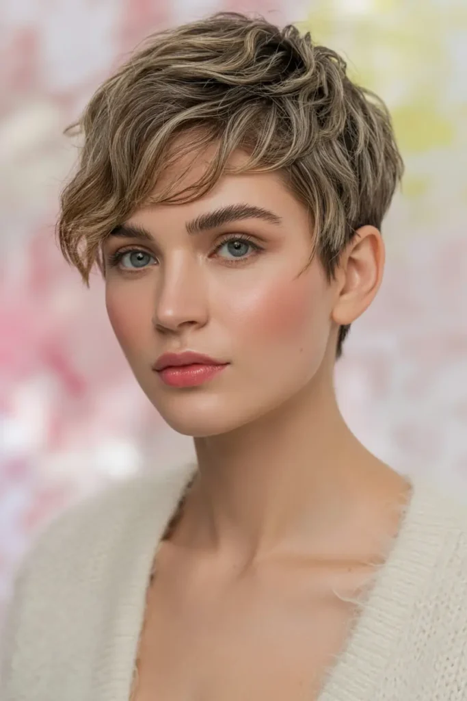 26. Tousled Layered Pixie