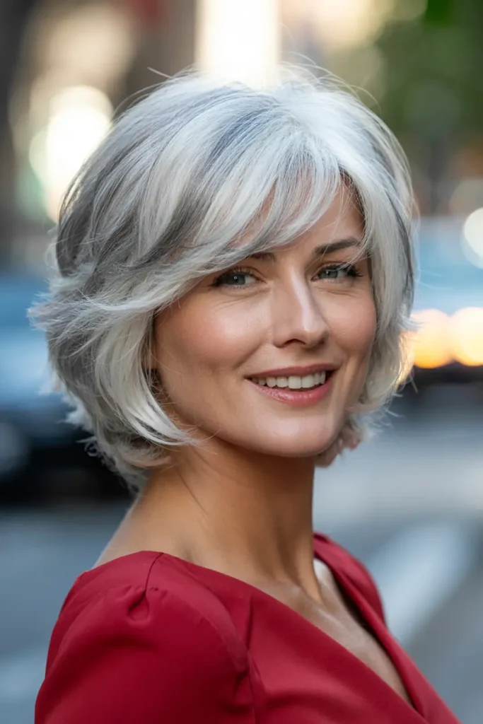 27. Silver Stacked Bob