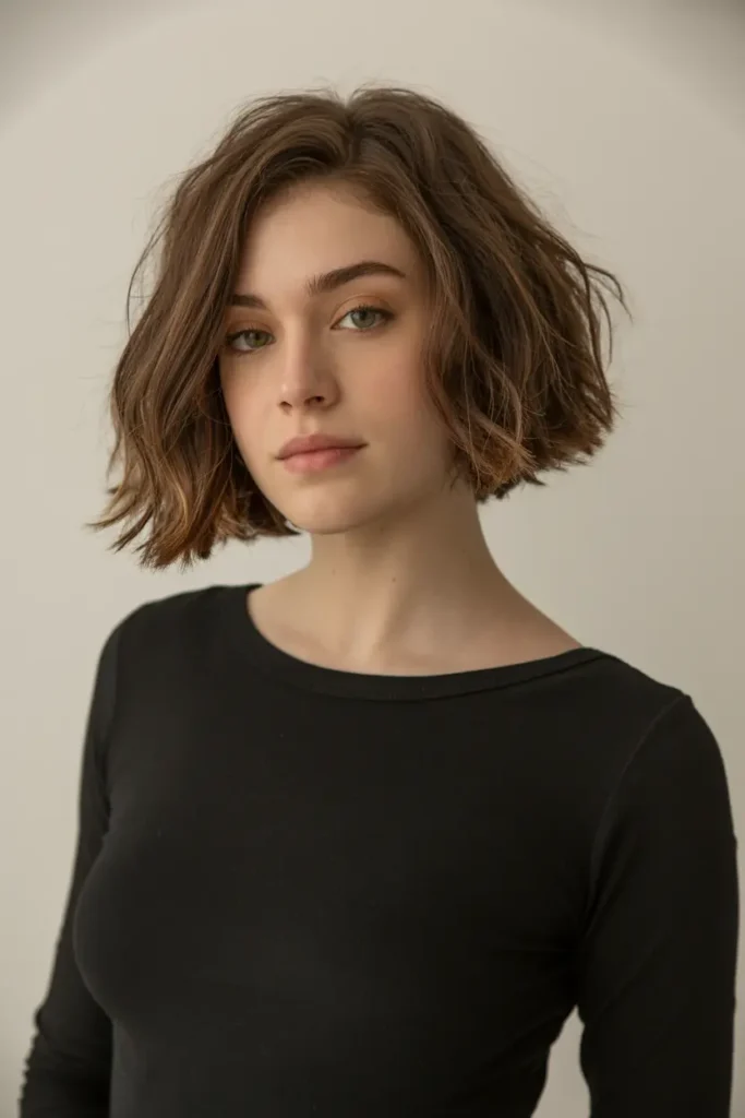 3. Textured Bob