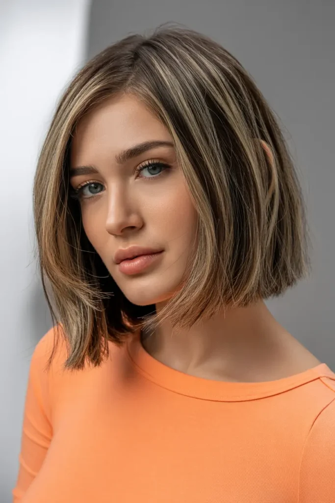 30. Blunt Bob with Textured Layers