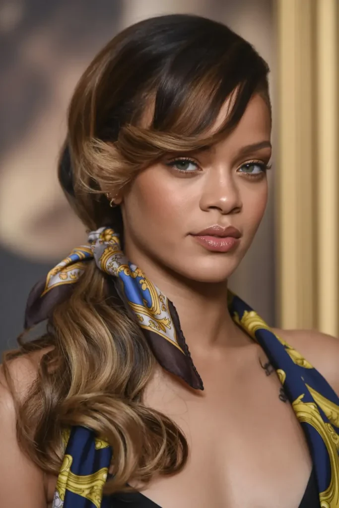 31. Side Pony with Finger Waves