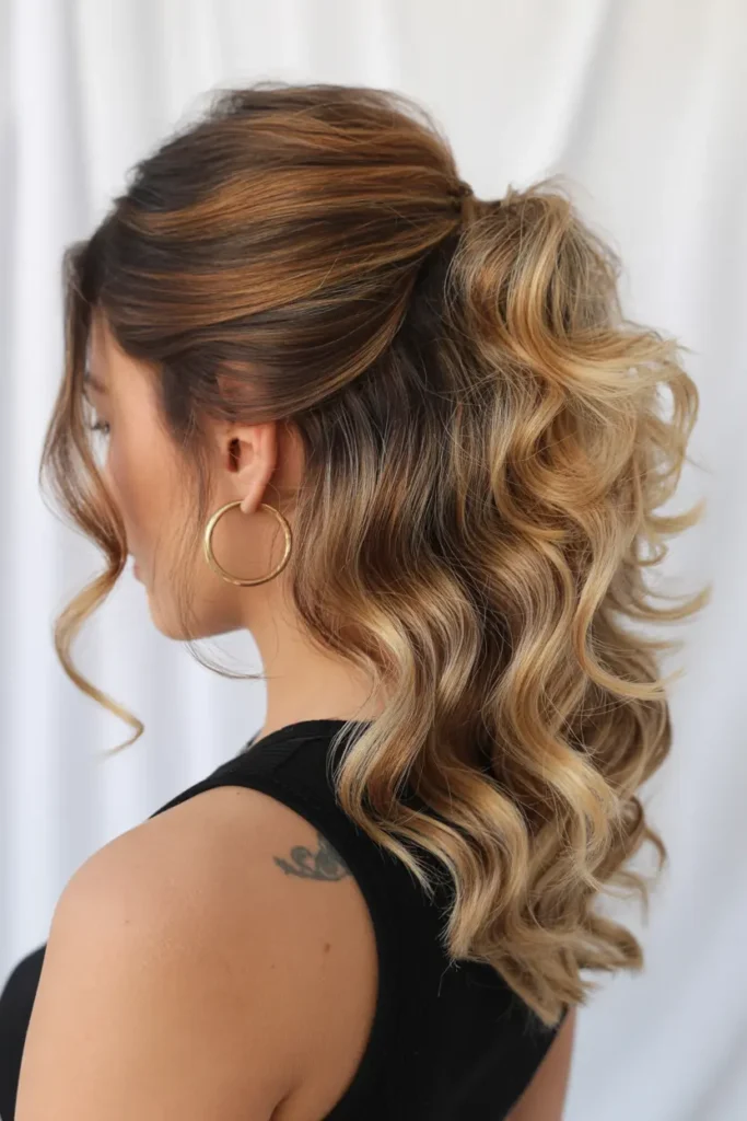 52 stunning Half Up Half Down Hairstyles for Short Hair 61 31. Voluminous Bouffant Half Up