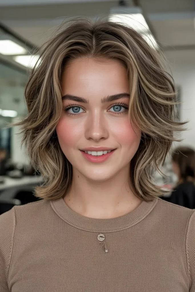 32. Tousled Butterfly Haircuts for Medium Hair