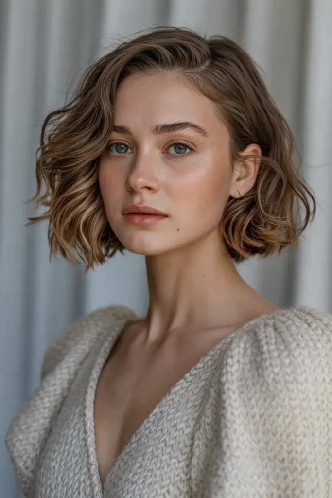 33. Chin Length Bob with Waves