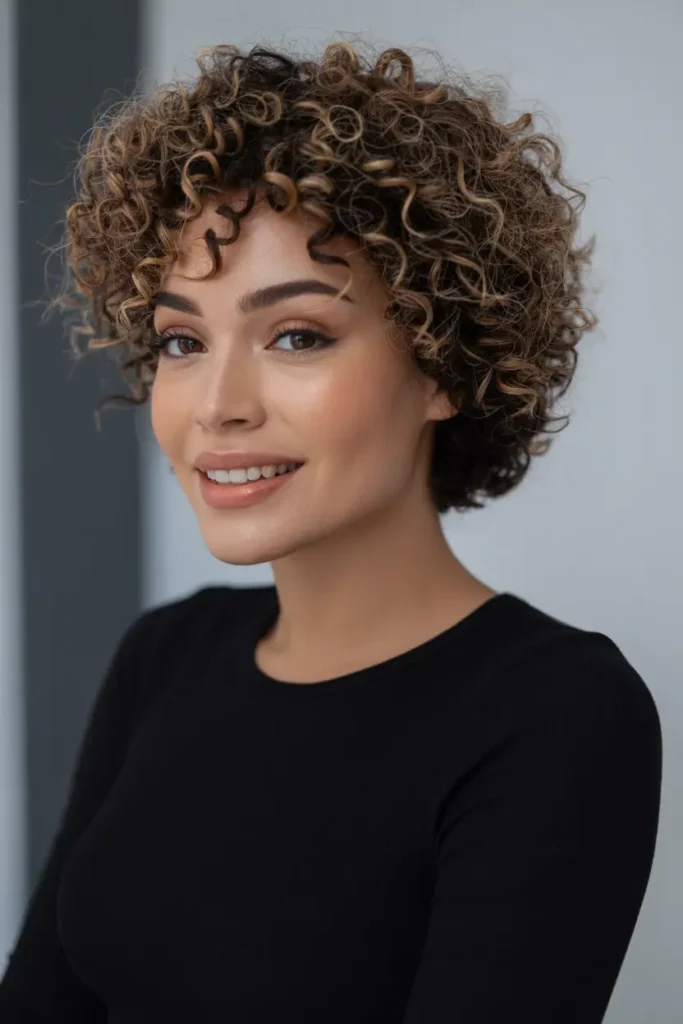 34. Curly Afro Short Cut