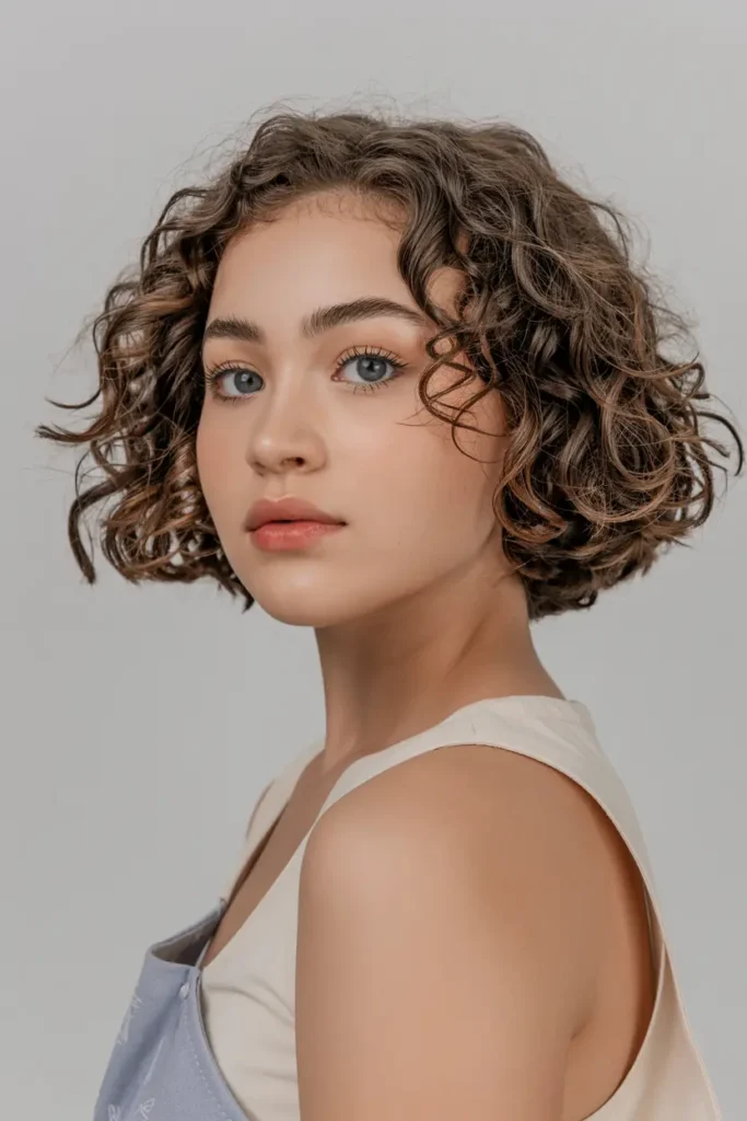 34. Free Flowing Curly Cut