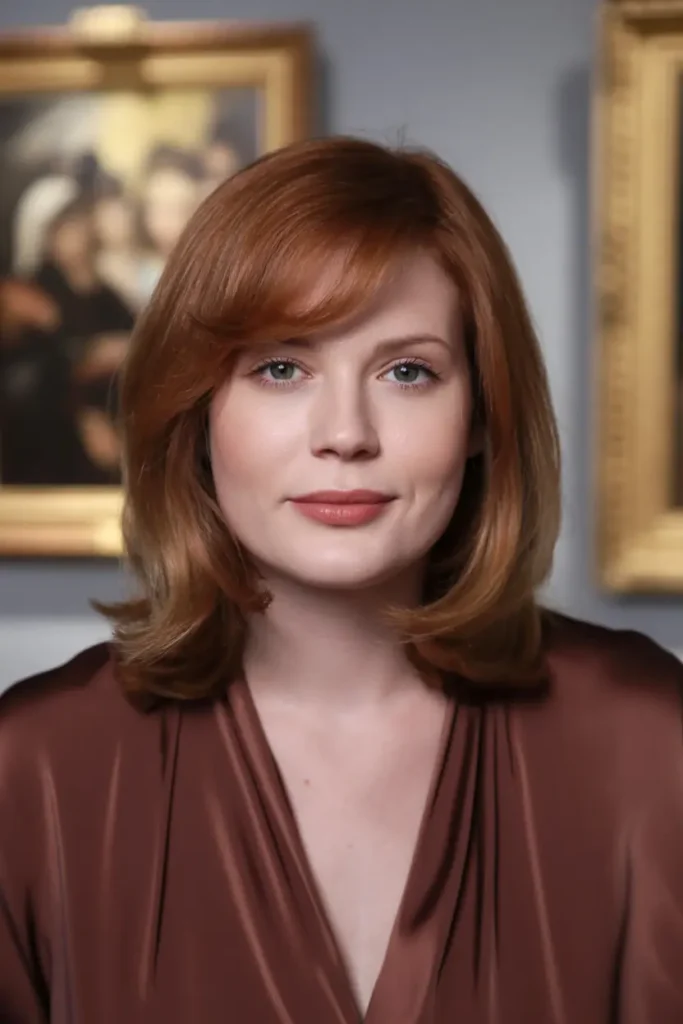 35. Angled Lob with Side Swept Bangs