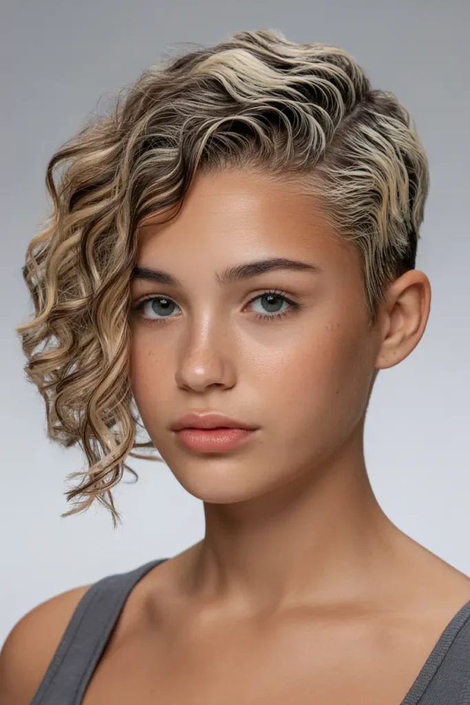 35. Asymmetrical Wand Curls