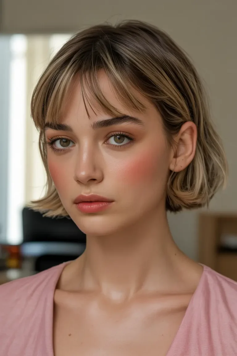 42 Chic Short Hair with Curtain Bangs You’ll Love