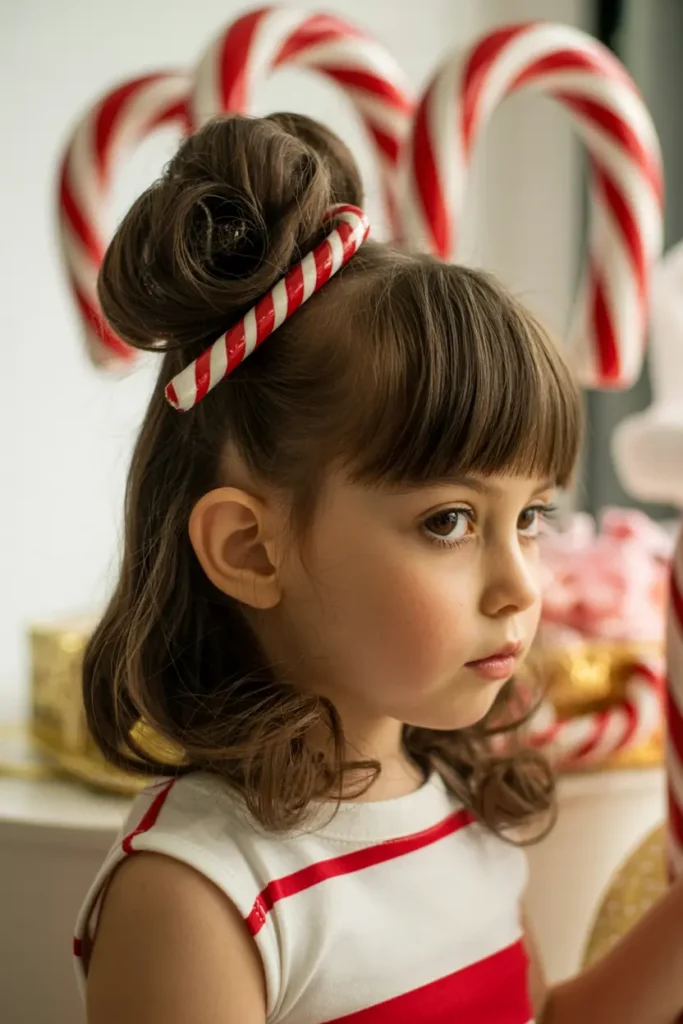 35.candy cane swirl bun