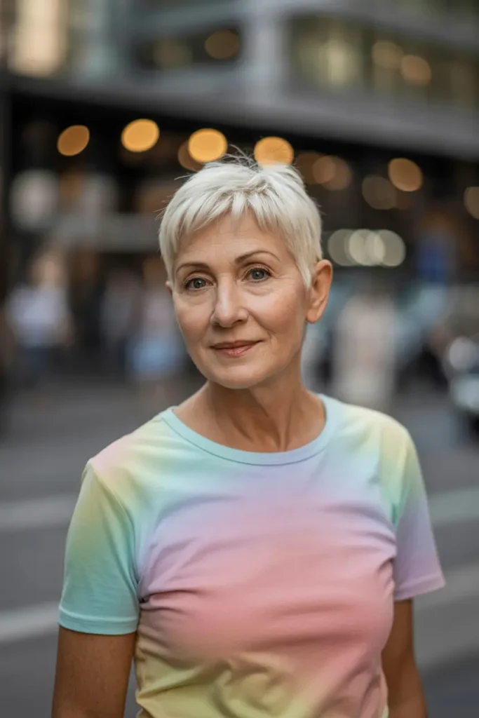 36. Bleached Natural Pixie