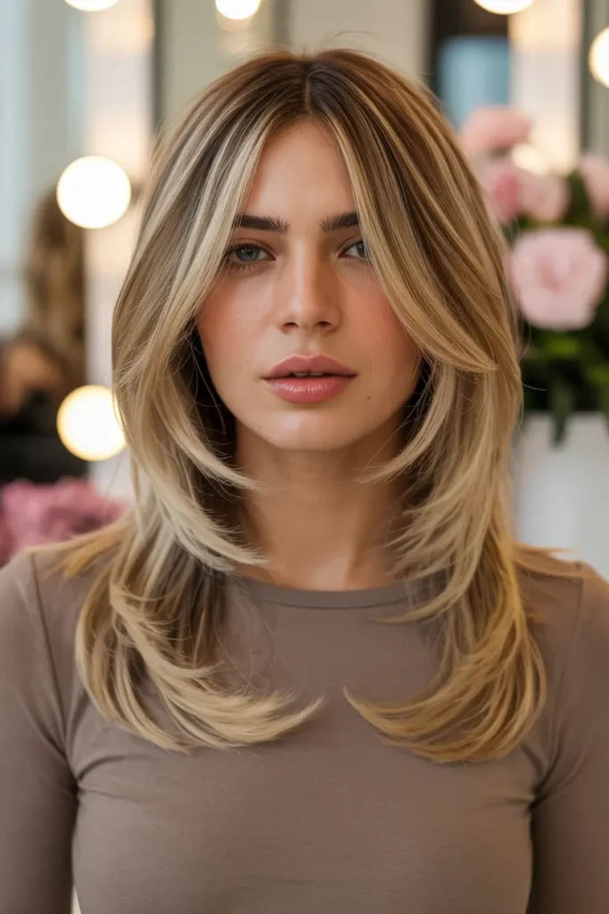 36. Windswept Butterfly Haircuts for Medium Hair