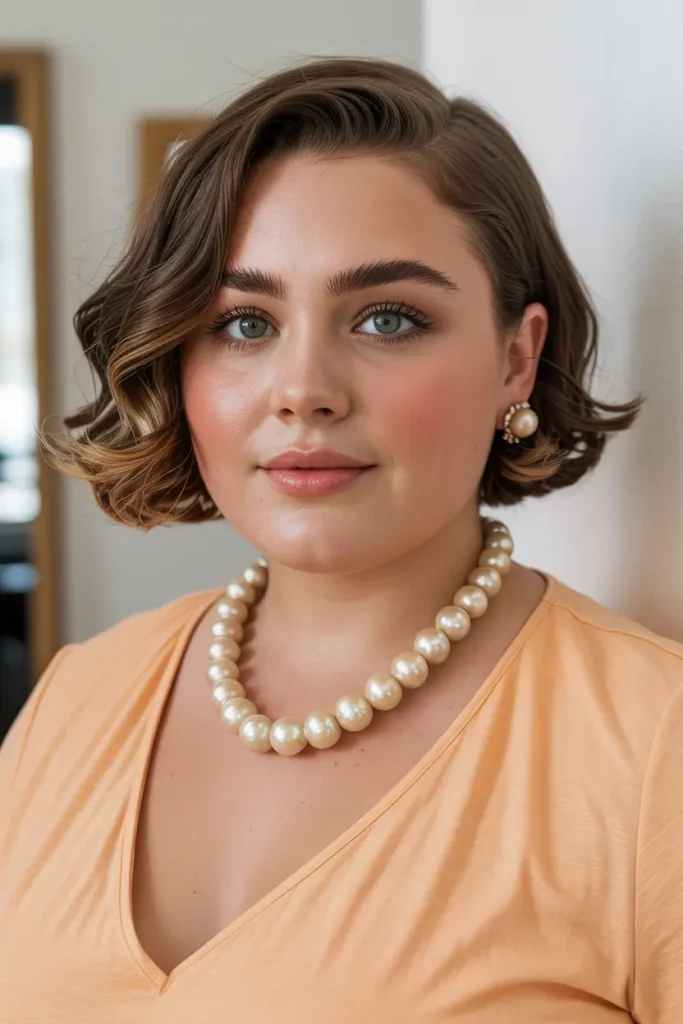 37. Short Bob with Curled Ends