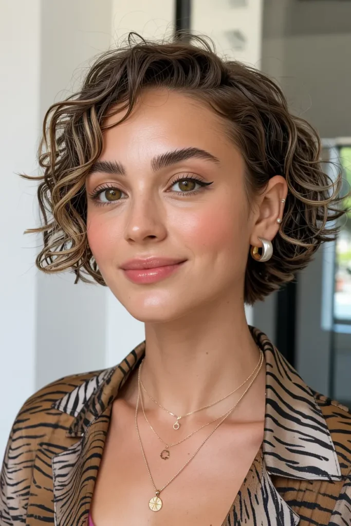 4. Curly 90s Pixie Cut