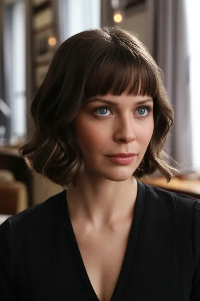 4.blunt bangs 90s bob 1